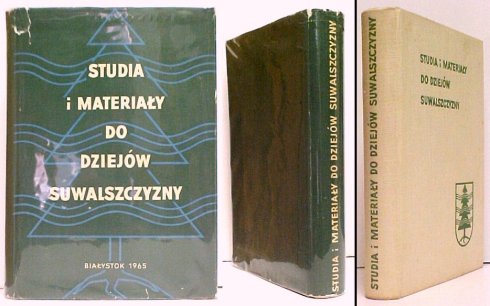 Studia i Materialy do Dziejw Suwalszczyzny. in green dj.