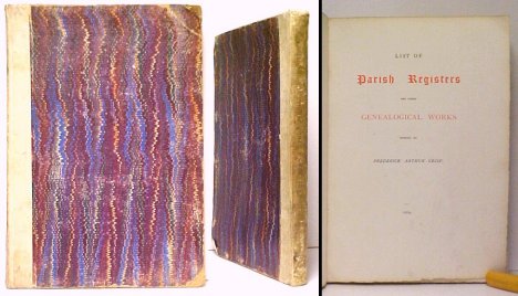 List of Parish Registers and other Genealogical Works