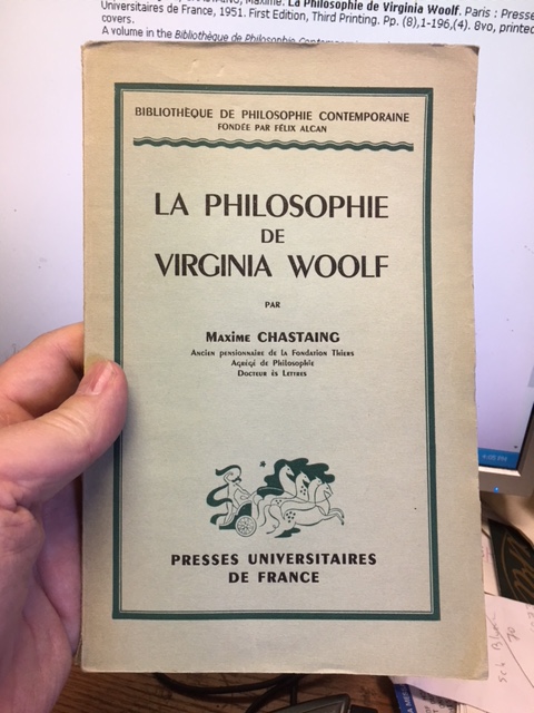 Image for La Philosophie de Virginia Woolf. First Edition, Third Printing La Philosophie de Virginia Woolf. First Edition, Third Printing
