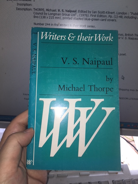 Image for V. S. Naipaul. Writers and their Work, 244. First Edition