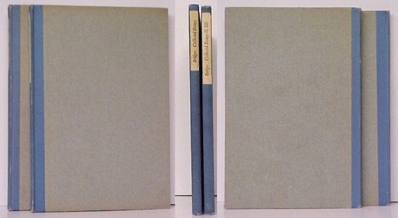 Collected Essays and Papers &c. of Robert Bridges. Two Volumes. The Influence of the Audience on Shakespeare's Drama / Humdrum & Harum-Scarum: A Lecture on Free Verse and Poetic Diction. First Edition, Hardcover.
