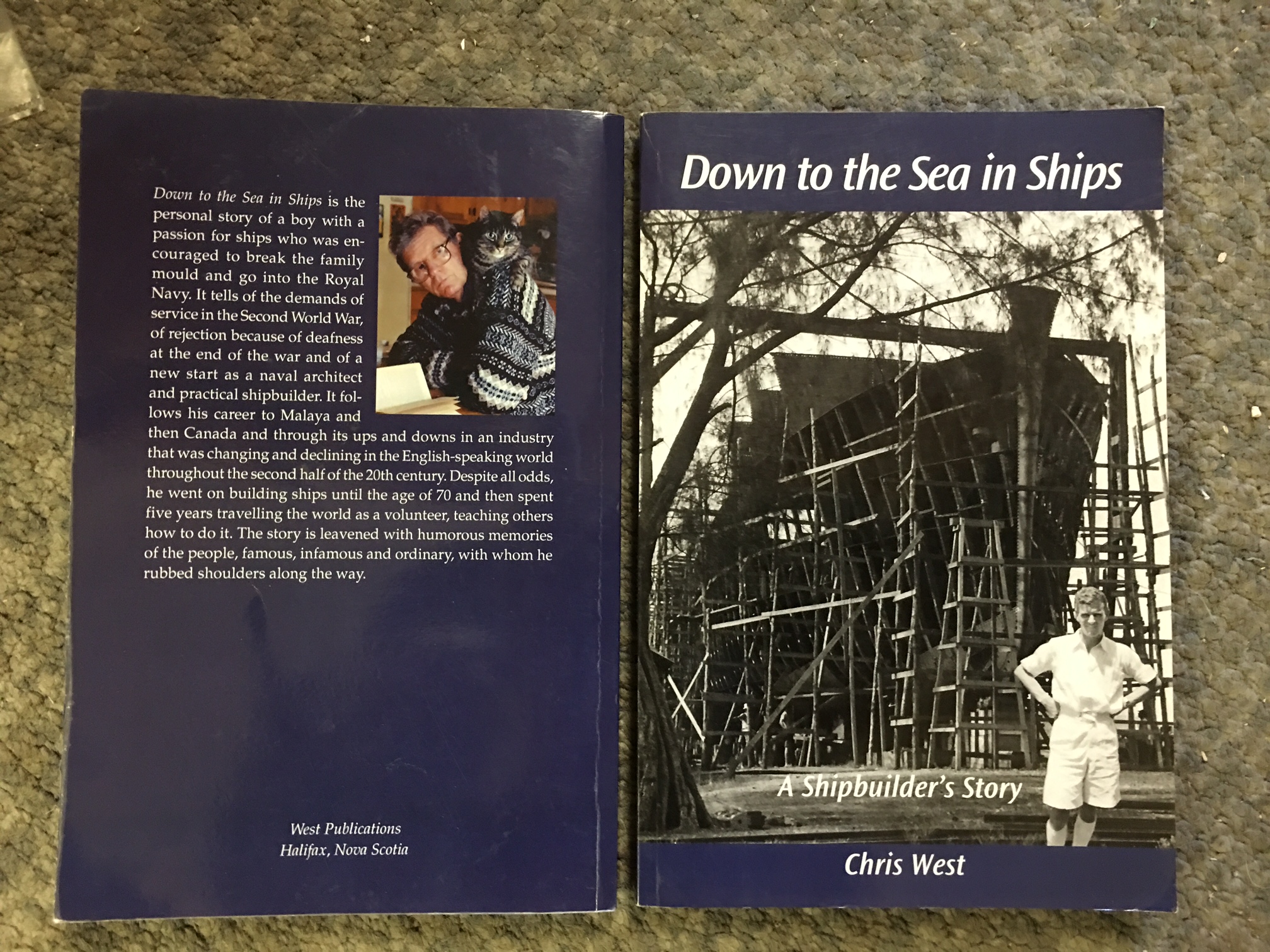 Down to the Sea in Ships : A Shipbuilder's Story. First Edition.