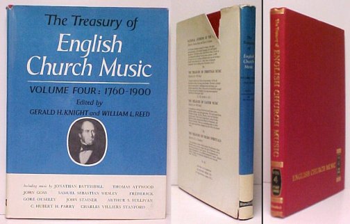 Treasury of English Church Music, Volume Four : 17670-1900. in dj.