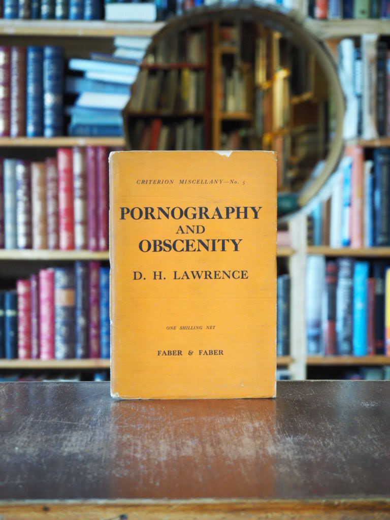 Pornography and Obscenity. First Edition in dustjacket