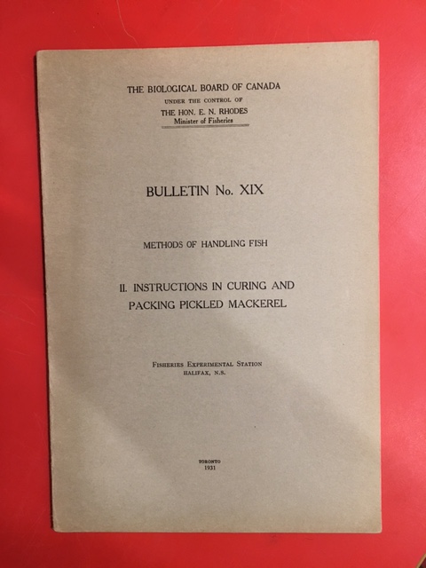 Image for Methods of Handling Fish : II: Instructions in Curing and Packing Pickled Mackerel