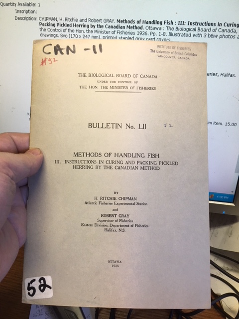 Image for Methods of Handling Fish : III: Instructions in Curing and Packing Pickled Herring by the Canadian Method