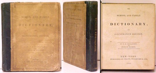 Image for School and Family Dictionary, and Illustrative Definer School and Family Dictionary, and Illustrative Definer