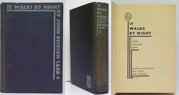 Image for It Walks by Night. First Edition