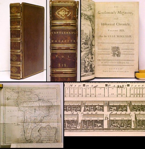 Gentleman's Magazine, and Historical Chronicle. Vol. 19. 1749