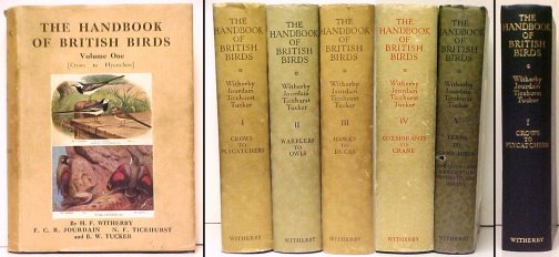 Handbook of British Birds. 5 volumes. Furst Edition in dustjacket