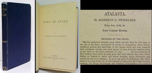 Song of Italy. 1st ed., later issue.