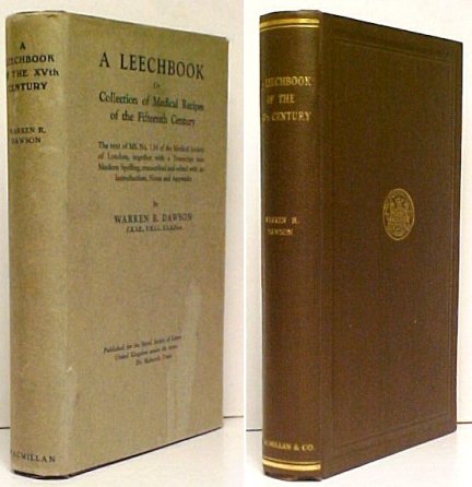 Leechbook, or, Collection of Medical Recipes of the Fifteenth Century. in dj.