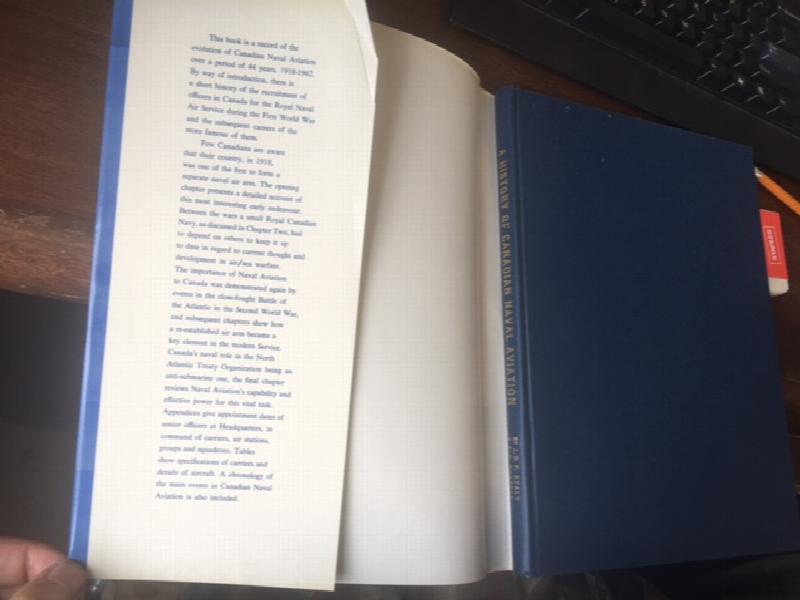 Image for A History of Canadian Naval Aviation 1918-1962.  First Edition in dust jacket