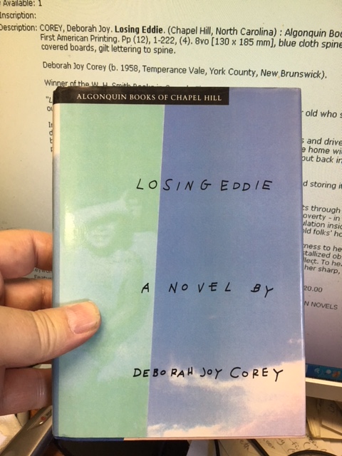 Losing Eddie. First Edition in dustjacket