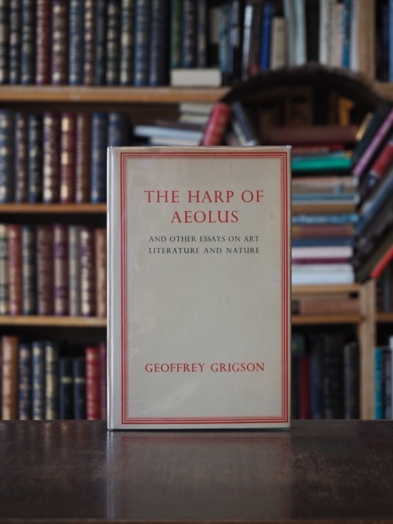 Harp of Aeolus and other Essays on Art Literature & Nature. 1st UK in dj.
