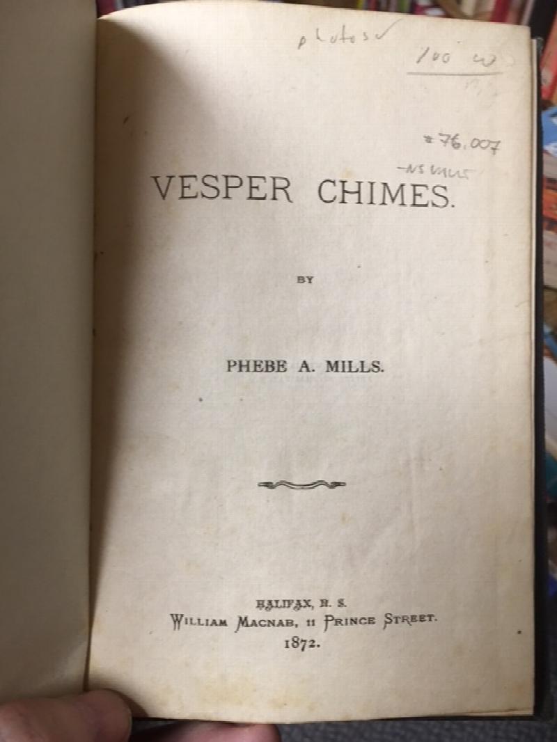 Image for Vesper Chimes. First Edition Vesper Chimes. First Edition