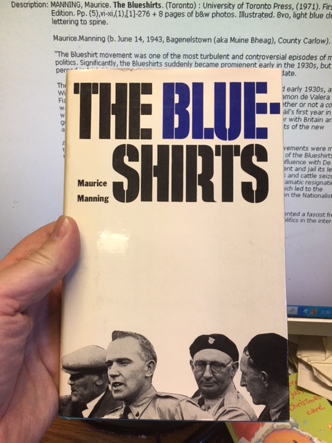 Image for The Blueshirts. First Canadian Edition in dustjacket The Blueshirts. First Canadian Edition in dustjacket