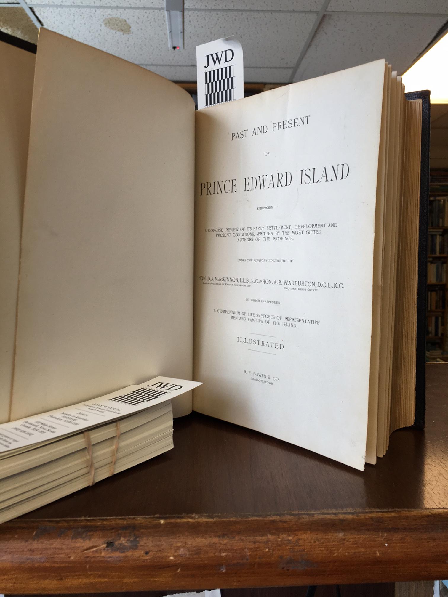 Image for Past and Present of Prince Edward Island. First Edition.