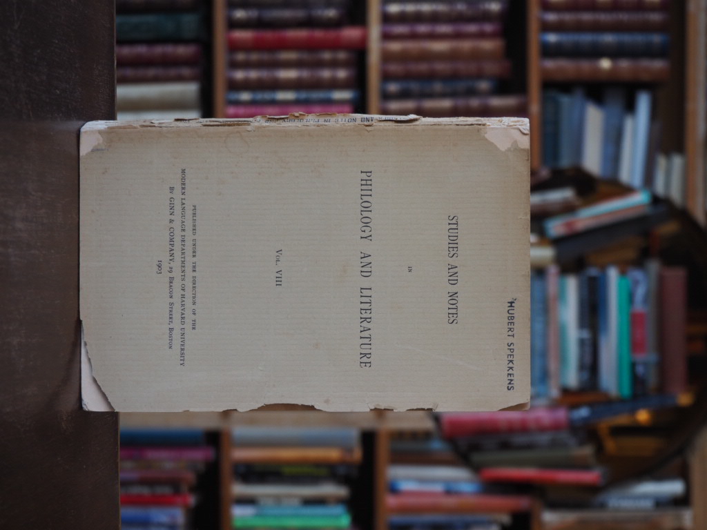 Studies and Notes in Philology and Literature. Vol. VIII.