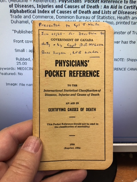 Physicians' Pocket Reference to the International Statistical Classification of Diseases, Injuries and Causes of Death : An Aid in Certifying Causes of Death with Abridged Alphabetical Index of Causes of Death and Lists of Diseases Notifiable in Canada