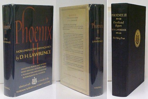 Image for Phoenix II : Uncollected, Unpublished and Other Prose Works by D.H. Lawrence. First American Edition in dustjacket