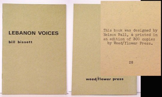 Lebanon Voices. First Edition