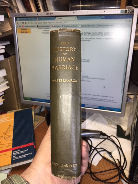 The History of Human Marriage. Second Edition