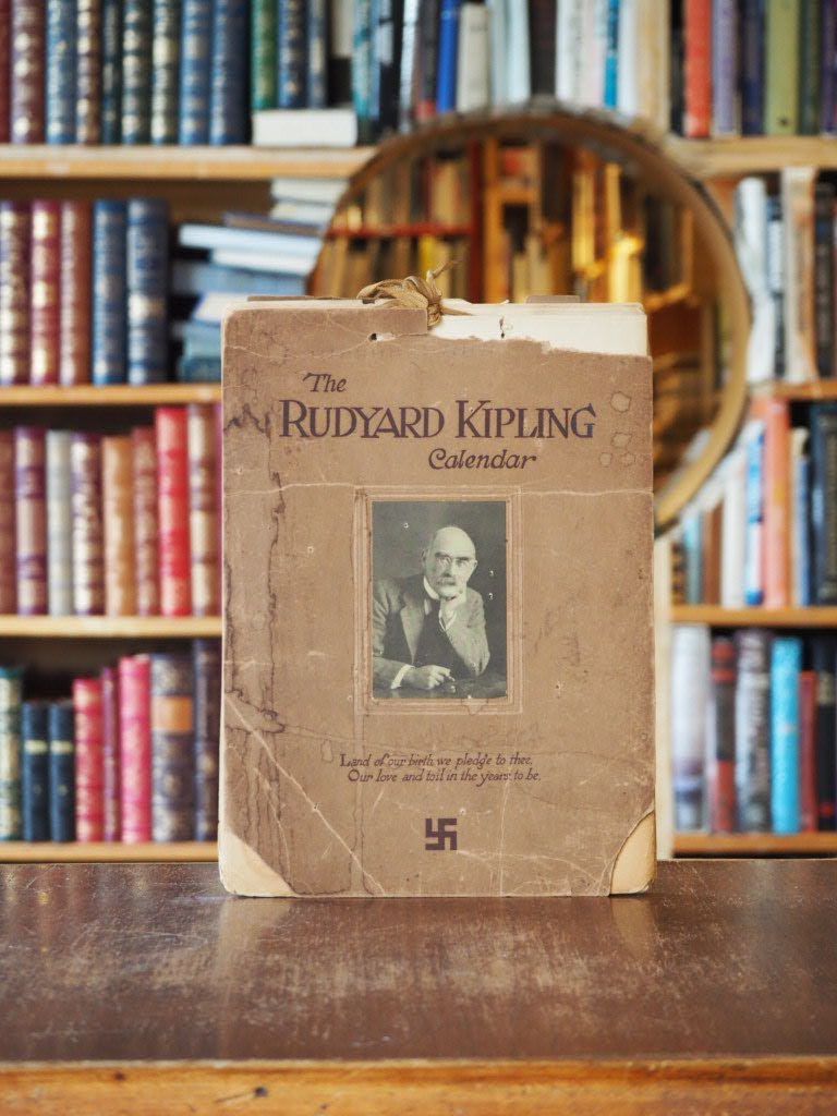 Rudyard Kipling Calendar [for 1935]. Land of our birth we pledge to thee, / Our love and toil in the years to be.