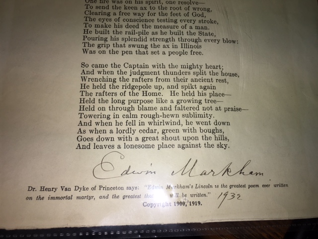 Image for Lincoln, The Man of the People. Signed