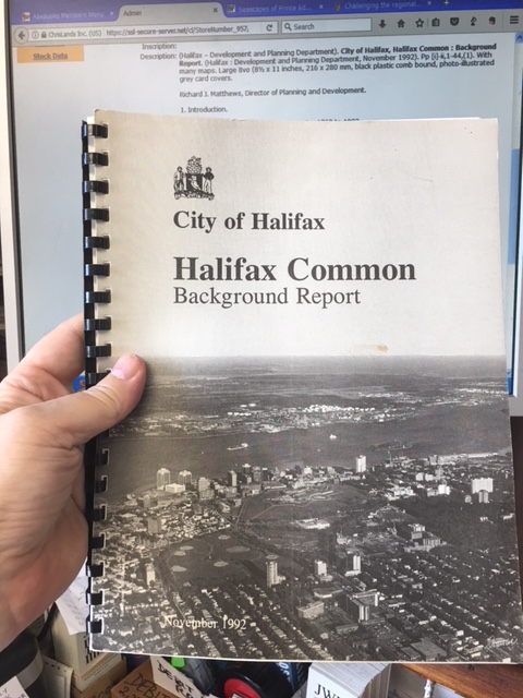 City of Halifax, Halifax Common : Background Report Image for City of Halifax, Halifax Common : Background Report