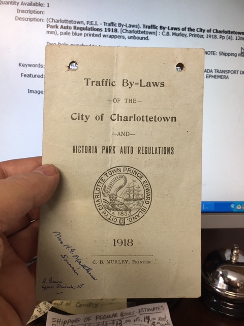 Image for Traffic By-Laws of the City of Charlottetown and Victoria Park Auto Regulations 1918 Traffic By-Laws of the City of Charlottetown and Victoria Park Auto Regulations 1918