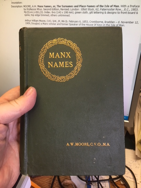 Manx Names or the Surnames and Place-Names of the Isle of Man. With a Preface by Professor Rhys. Second Edition, Revised. Image for Manx Names or the Surnames and Place-Names of the Isle of Man. With a Preface by Professor Rhys. Second Edition, Revised.