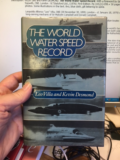 The World Water Speed Record. First Edition in dustjacket